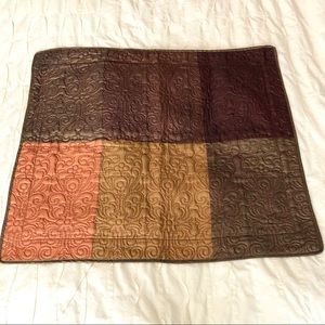 Essenze Earth Tones Satin Embroidered king Sham